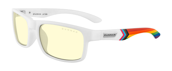 Gunnar Enigma Rainbow Edition Elite Gaming Glasses White
