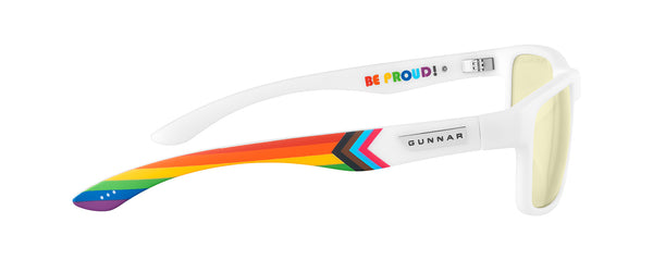 Gunnar Enigma Rainbow Edition Elite Gaming Glasses White