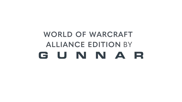 Gunnar World Of Warcraft Alliance Edition Elite Gaming Glasses Blue Crystal