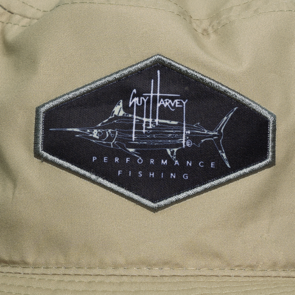 Guy Harvey Billfish Patch Khaki Performance Boonie