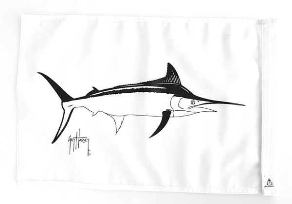 guy harvey Black Marlin Flag