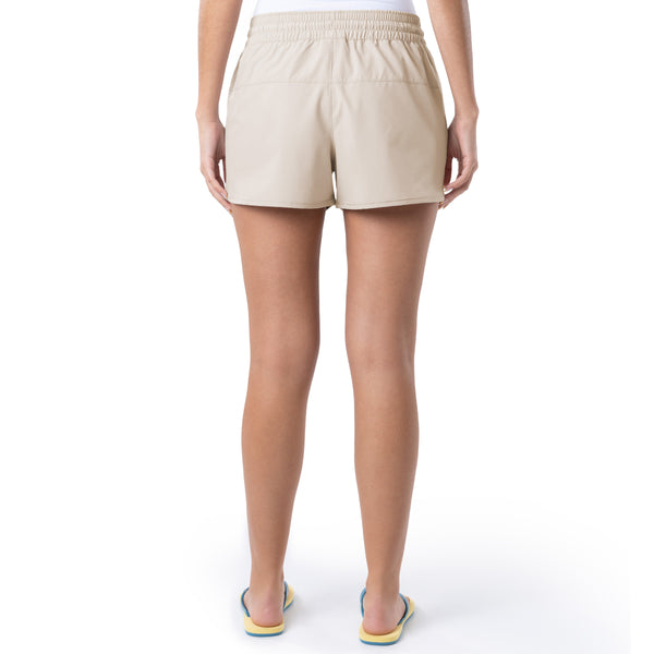 Guy Harvey Ladies Beige Solid Short
