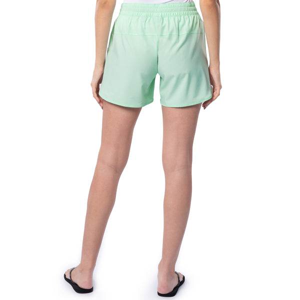 Guy Harvey Ladies Green Solid Short