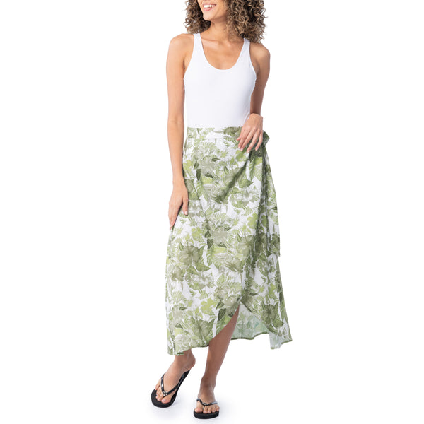 guy harvey Ladies Hibiscus Tonal Wrap Skirt