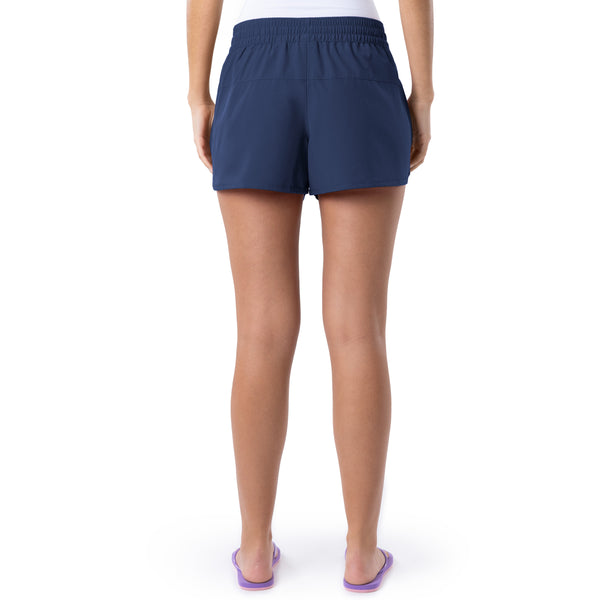 Guy Harvey Ladies Navy Solid Short
