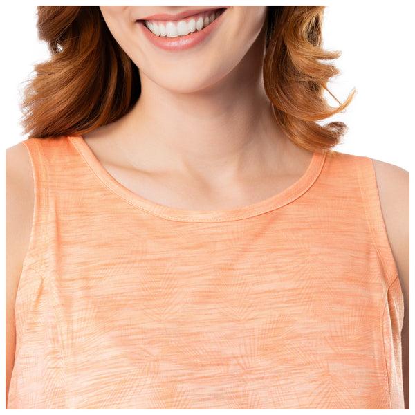 Guy Harvey Ladies Palm Stripe Swing Tank