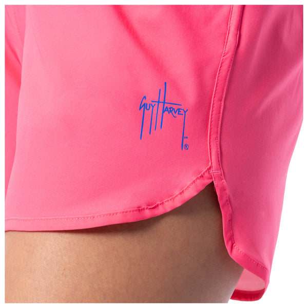 Guy Harvey Ladies Pink Solid Short