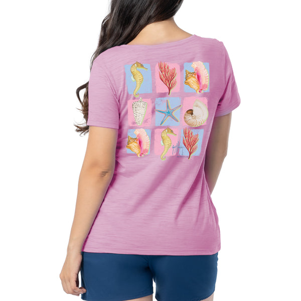 guy harvey Ladies Sea Species Relaxed V-Neck Top