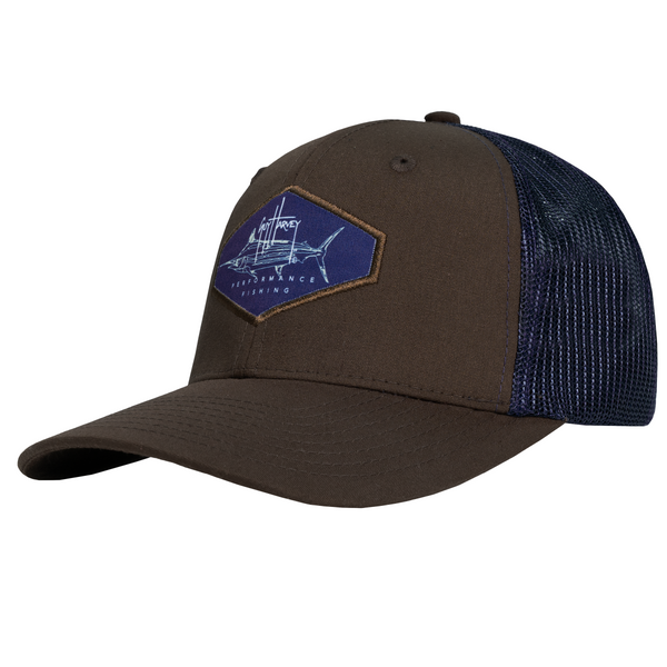 guy harvey Marlin Camo Patch Mesh Trucker Hat