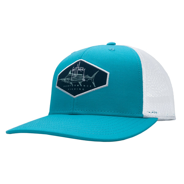 guy harvey Marlin Patch Mesh Trucker Hat