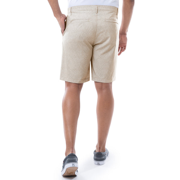 Guy Harvey Men's 9" Khaki Performance Active Short