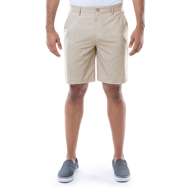 guy harvey Men's 9" Khaki Performance Active Short
