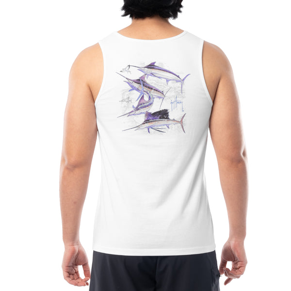 guy harvey Men's Bill Collector Tank Top