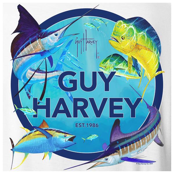 Guy Harvey Men's Collage Short Sleeve T-Shirt
