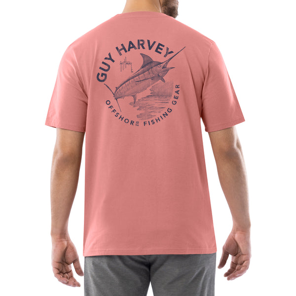 guy harvey Men's Core Stencil Pocket T-Shirt