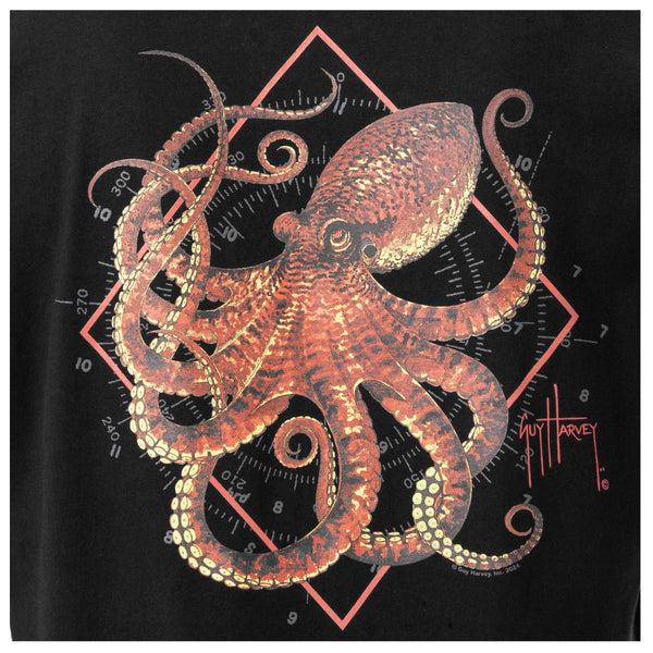 Guy Harvey Men's Devilfish Pocket T-Shirt