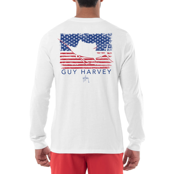 guy harvey Men's Glory Sail Long Sleeve T-Shirt