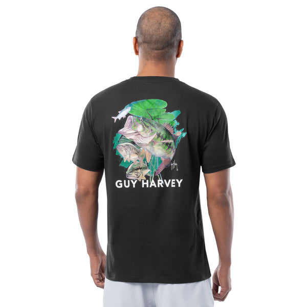 guy harvey Men's Home of the Bass Lightweight Tee