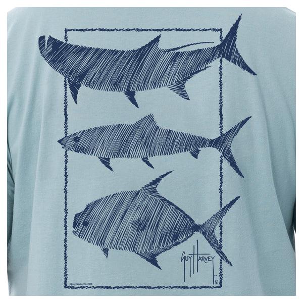 Guy Harvey Men's Keys Slam Pocket T-Shirt