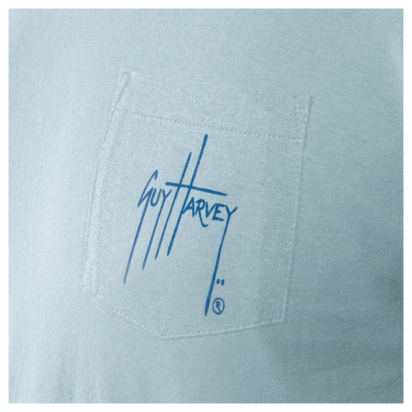 Guy Harvey Men's Keys Slam Pocket T-Shirt