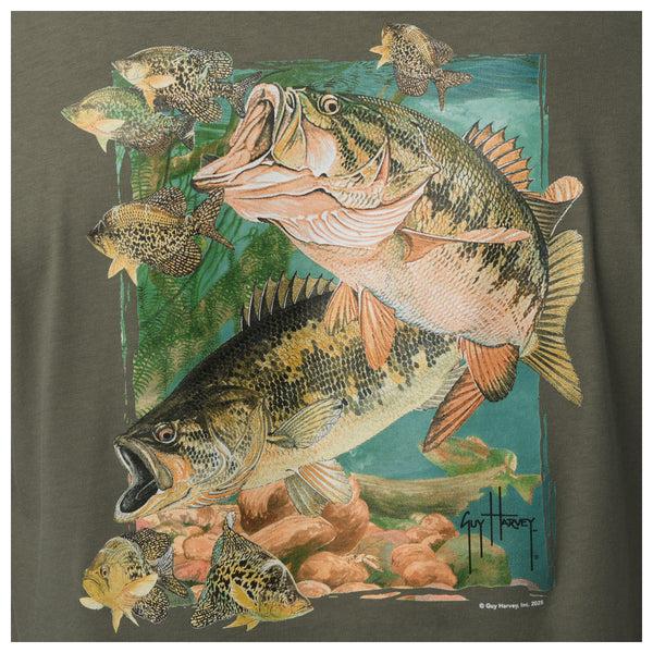Guy Harvey Men's Largemouth Lunge Lightweight Tee