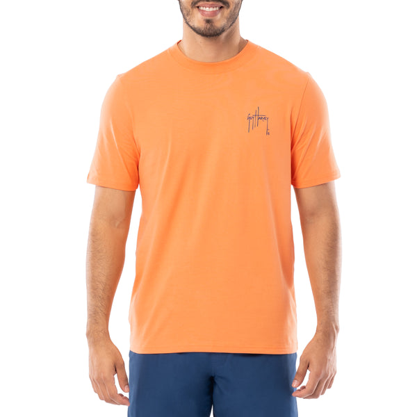 Guy Harvey Men's Mahi Label Short Sleeve T-Shirt