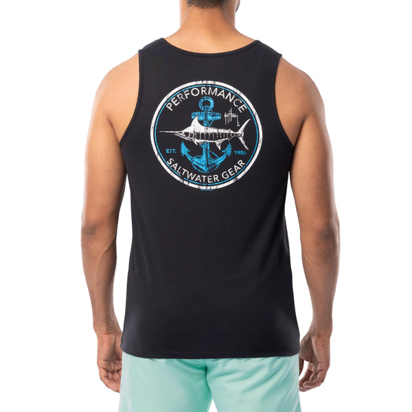 guy harvey Men's Saltwater Core Tank Top