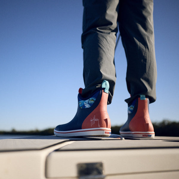 Guy Harvey Men's Shark 6 In Ankle Deck Boot