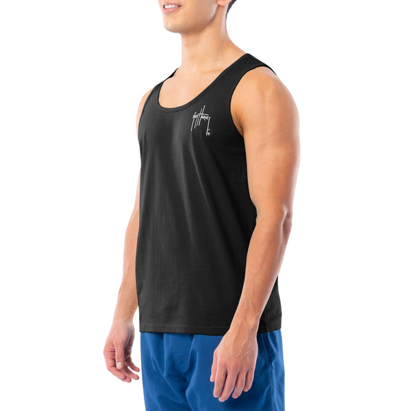 Guy Harvey Men's Sketchy Blue Tank Top