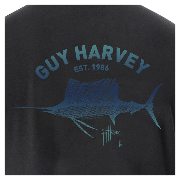 Guy Harvey Men's Sketchy Fade Pocket T-Shirt
