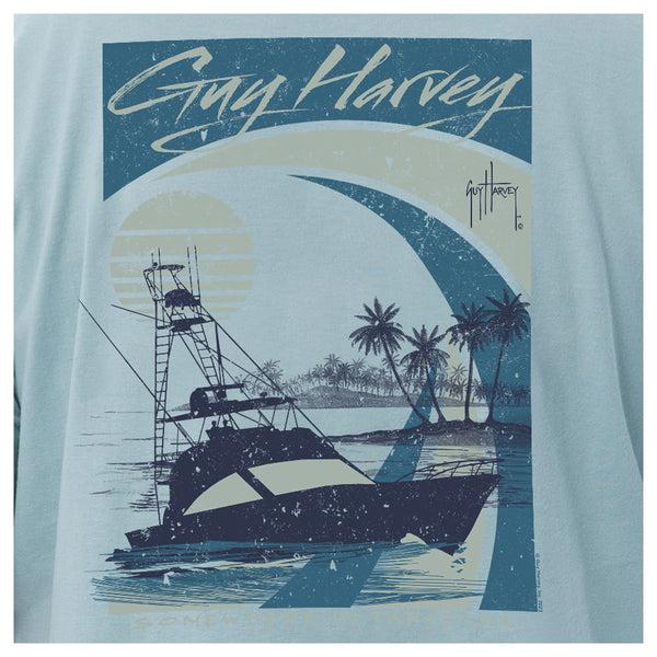 Guy Harvey Men's Sunset Paradise Pocket T-Shirt