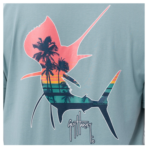 Guy Harvey Men's Sunset Silhouette T-Shirt