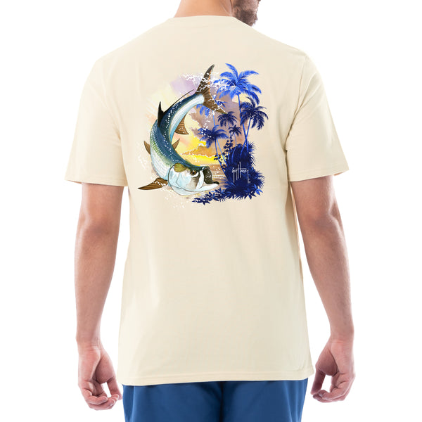 guy harvey Men's Tarpon Coast Pocket T-Shirt