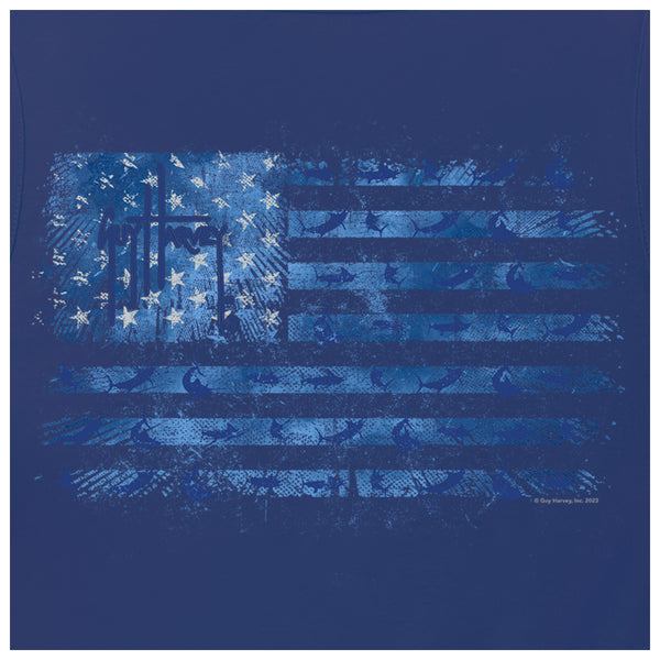 Guy Harvey Men's Tonal USA Flag Tank Top