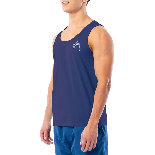 Guy Harvey Men's Tonal USA Flag Tank Top