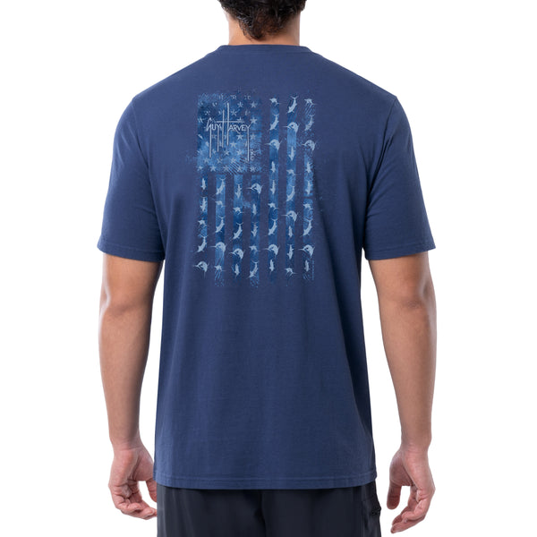 guy harvey Men's Tonal USA Short Sleeve T-Shirt
