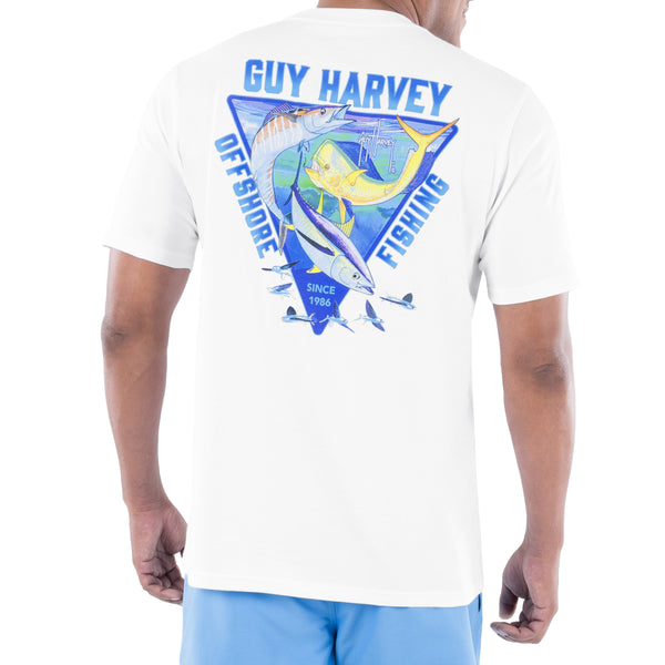 guy harvey Men's Trifecta Short Sleeve T-Shirt