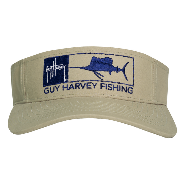 Guy Harvey Sailfish Khaki Performance Visor