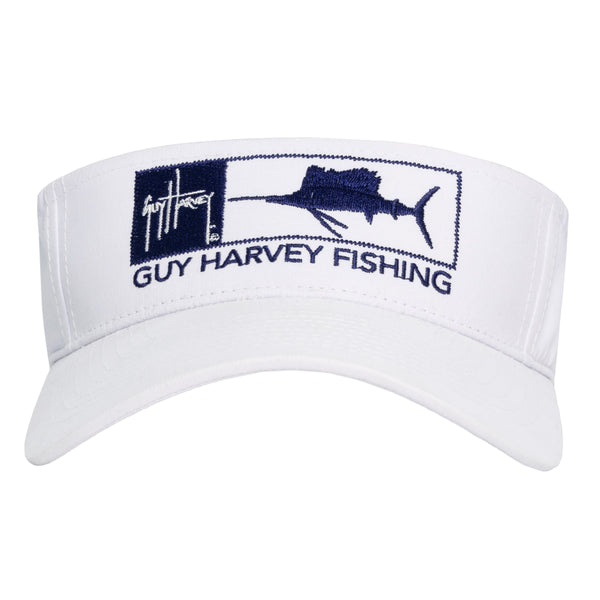 Guy Harvey Sailfish White Performance Visor