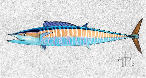 guy harvey Wahoo Portrait
