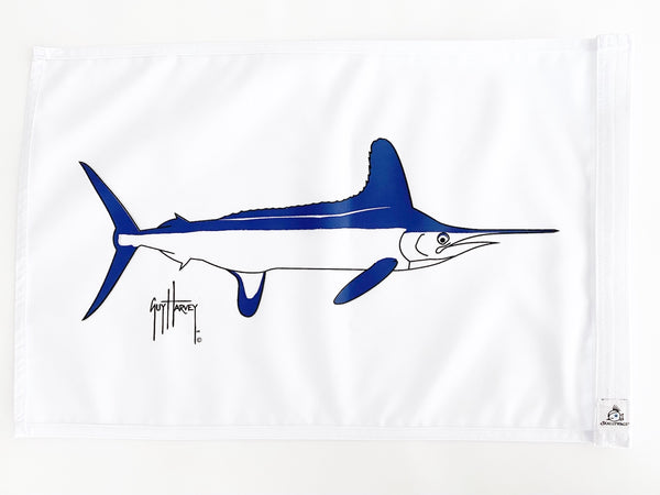 guy harvey White Marlin Flag