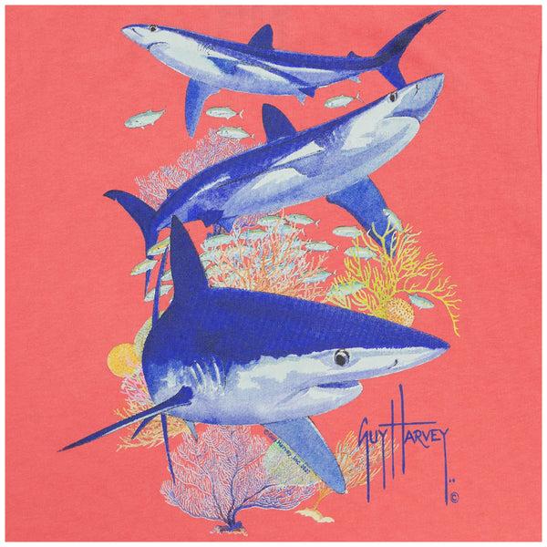 Guy Harvey Kids Love The Blues Short Sleeve T-Shirt