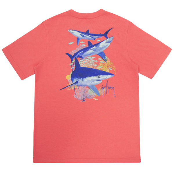 guy harvey Kids Love The Blues Short Sleeve T-Shirt