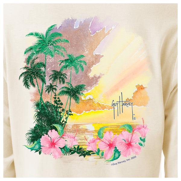 Guy Harvey Ladies Paradise Long Sleeve V Neck T-Shirt