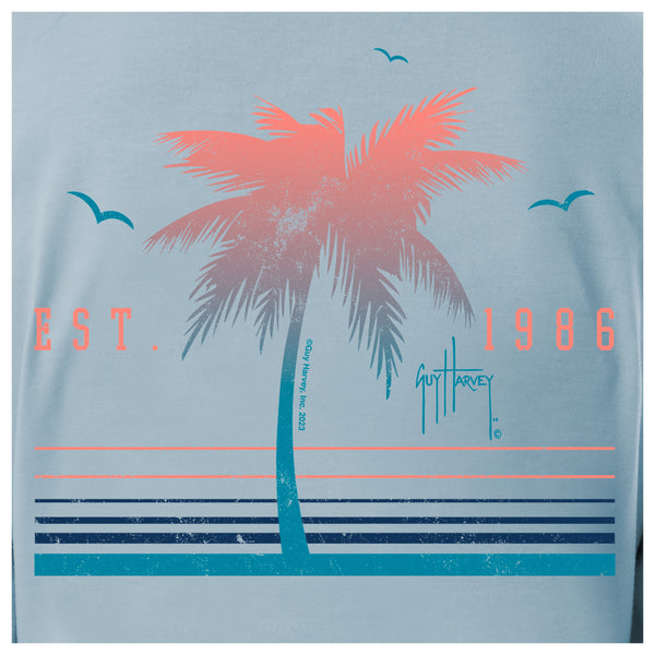 Guy Harvey Ladies Tropical Long Sleeve V Neck T-Shirt