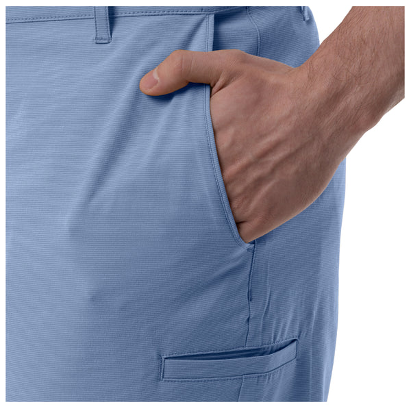 Guy Harvey Men's Blue Performance Hybrid Short 4-Way Stretch