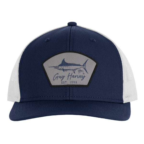 guy harvey Men's Cali Vibes Patch Perforated Snap Back