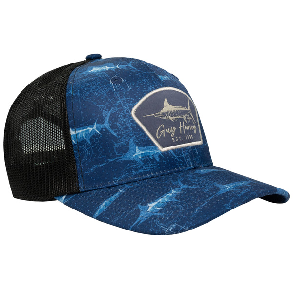 guy harvey Men's Double Vision Sublimated Trucker Hat