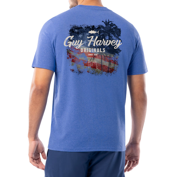 guy harvey Men's Faded Threadcycled Short Sleeve T-Shirt