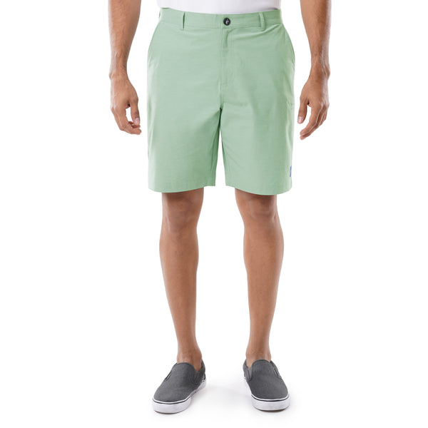 guy harvey Men's Green Performance Hybrid Short 4-Way Stretch
